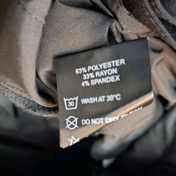 NWT ICON Amsterdam Trousers Dress Pants Size 32 31x29 Solid Black - Picture 5 of 14